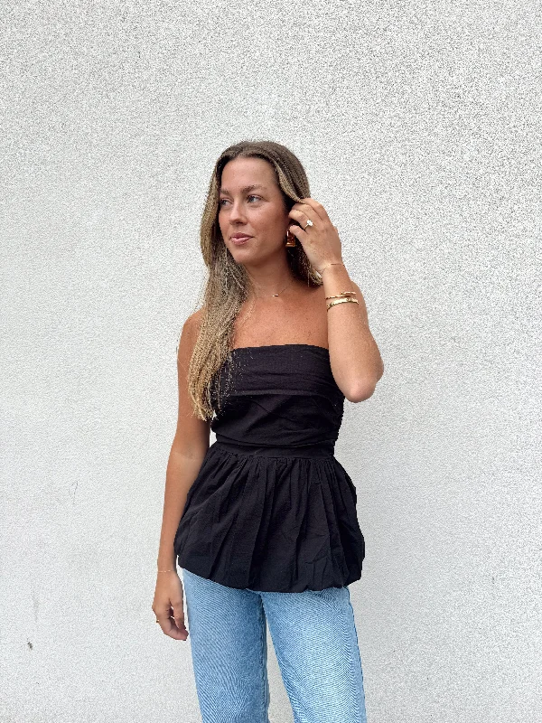 Save Up to 50% Off!Radiance Bubble Top - Black