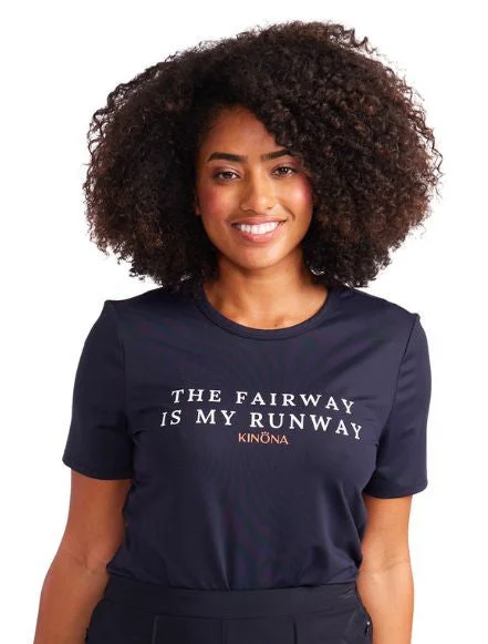 Exclusive Deals Just for You!The Fairway is My Runway Tee - Black