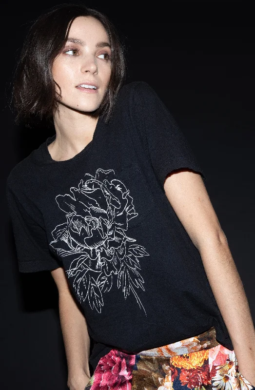 The Best Offers Are Here!The Peony Shirt in Black