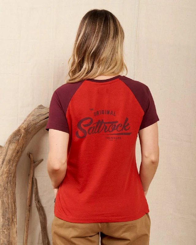 Huge Price Cuts Await!Trademark Original - Womens Recycled Raglan T-Shirt - Red