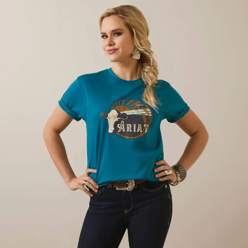 Limited Time Offer!Women's Heartland Tee - Deep Lagoon