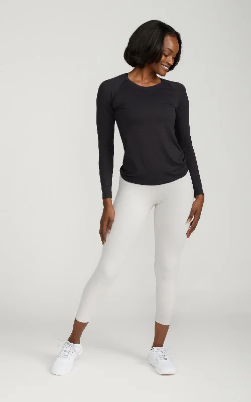 Your Wallet Will Thank You!Women's Long Sleeve Lux-Tech Shirt in Black
