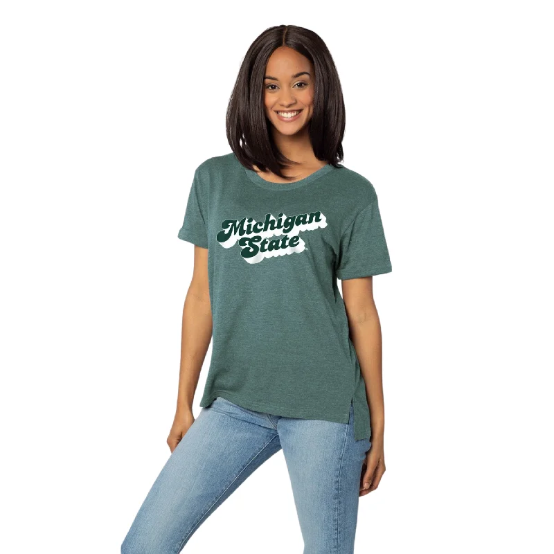 Don't Miss Out!Women's Michigan State Crew Neck T-shirt