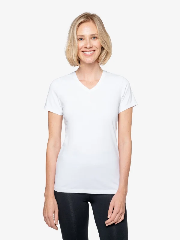 Don’t Wait – Deals Won’t Last!Insect Shield Women's UPF Dri-Balance Short Sleeve V-Neck T-Shirt